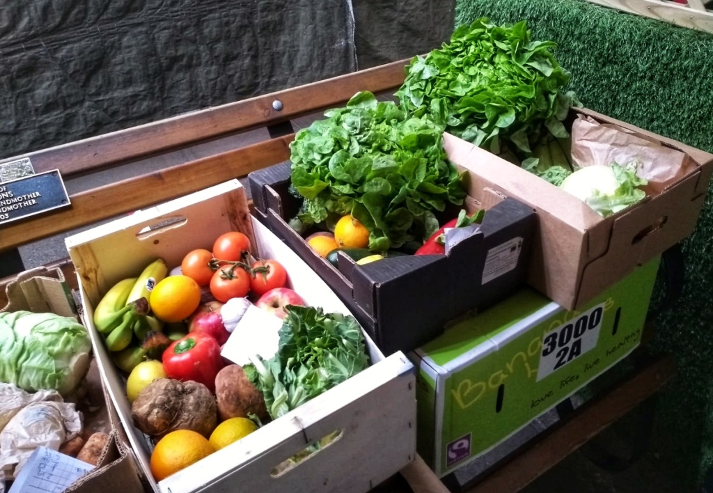 Boxes of fresh, organically-grown vegetables available for home delivery in the Shrewsbury and Craven Arms areas of Shropshire